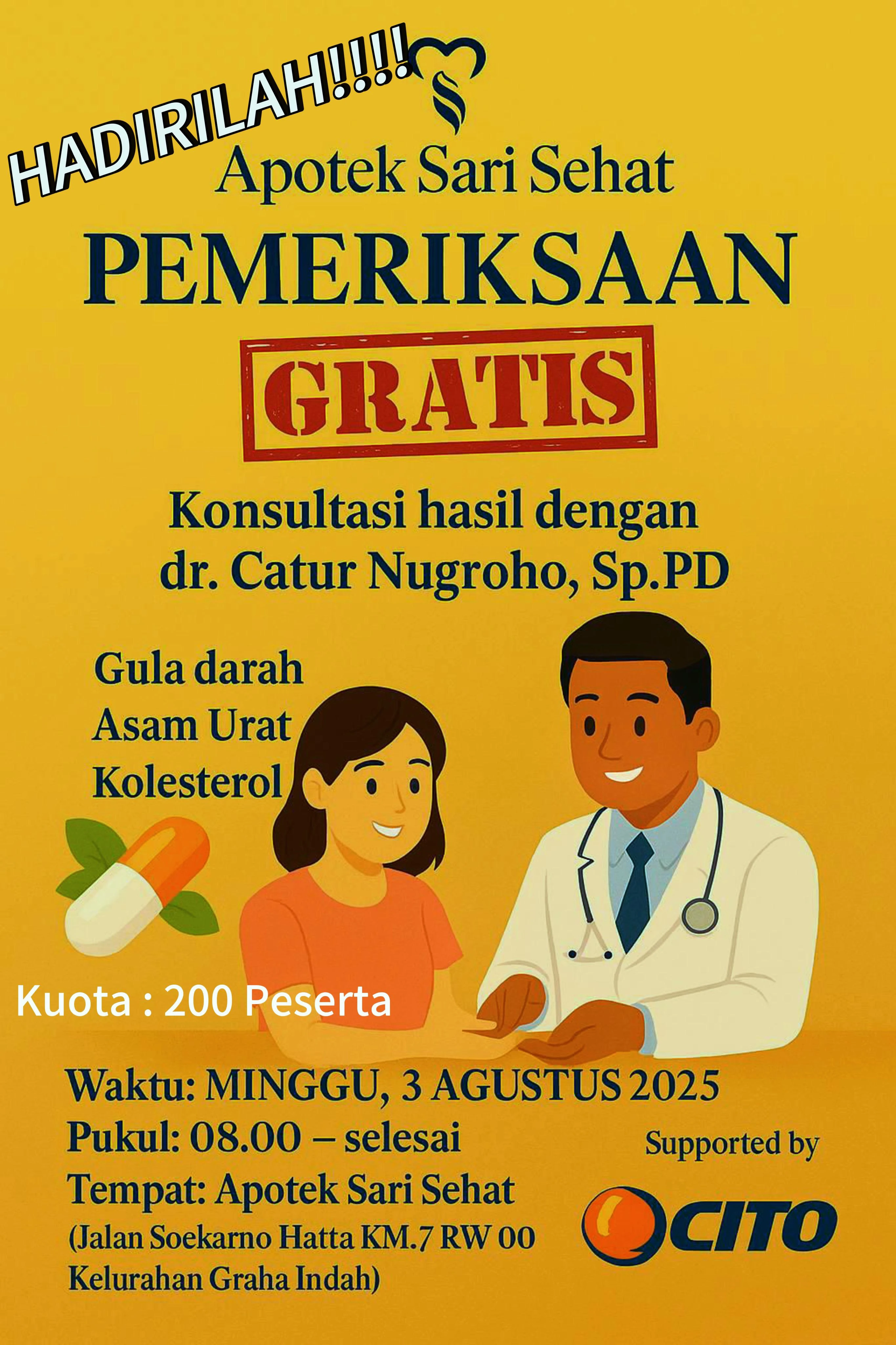 Pemeriksaan Kesehatan Gratis